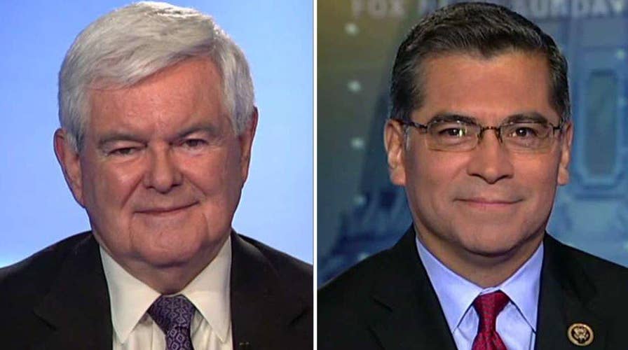 Gingrich, Becerra debate policy specifics