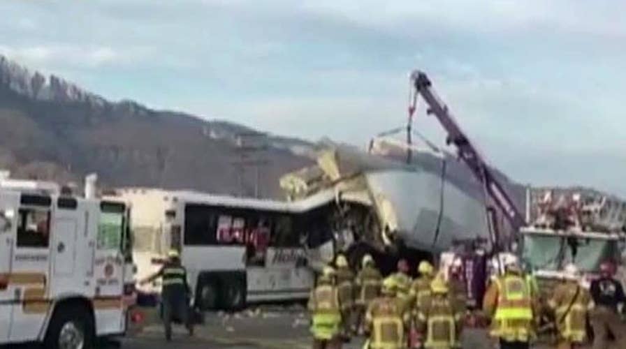 13 killed after casino tour bus smashes into big rig