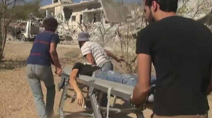 Deadly airstrike outside school in Syria