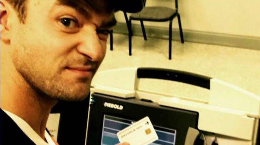 Justin Timberlake in hot water after ballot selfie