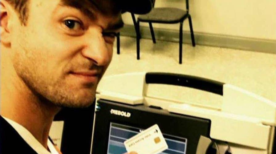 Justin Timberlake in hot water after ballot selfie 