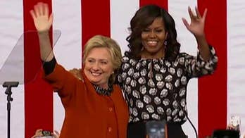 Michelle Obama and Hillary Clinton hit campaign trail together in NC