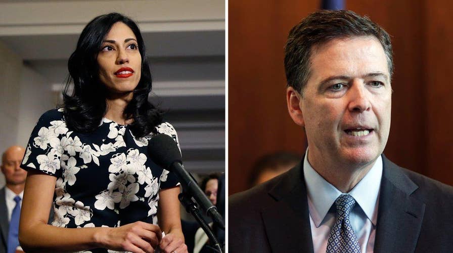 No signs of Abedin as Democrats go after Comey