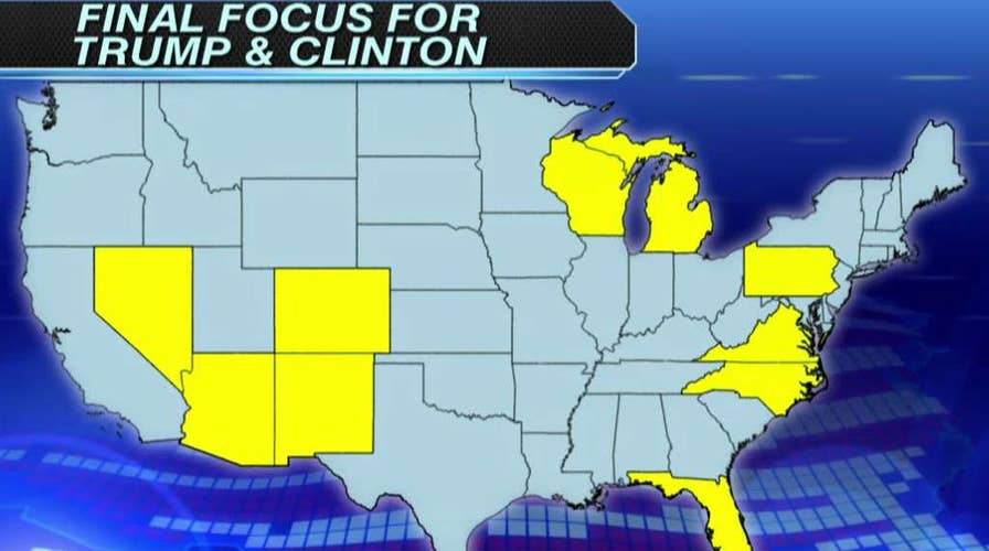 Trump, Clinton look to flip traditional electoral map