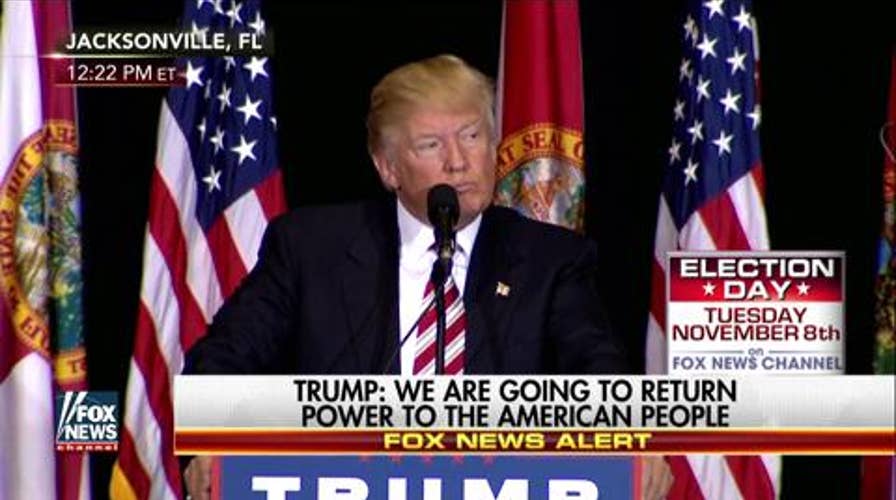 Trump: Hillary shouldn't be allowed to run for president