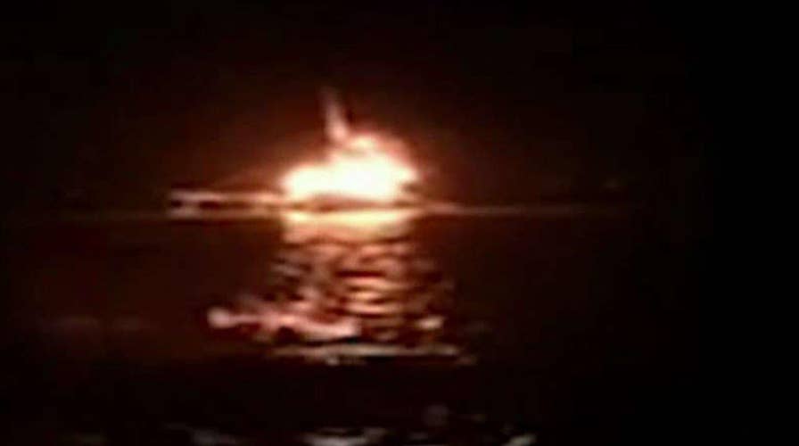 Coast Guard rescues fishermen, dog from boat explosion