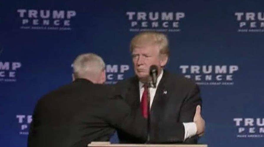 Trump rushed off stage by Secret Service in Reno