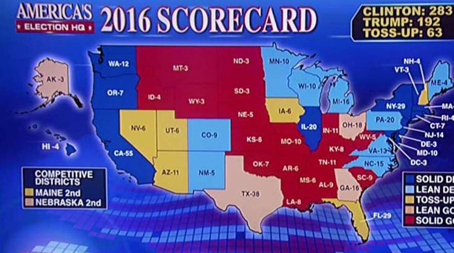 Trump vs. Clinton: The state of Fox electoral map and polls