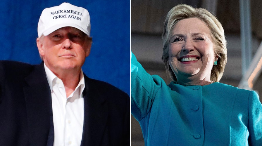 Trump bashes press, Clinton avoids press