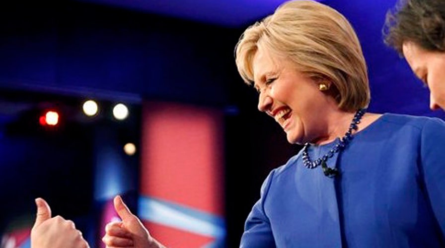 Clinton shifts focus to three battleground states