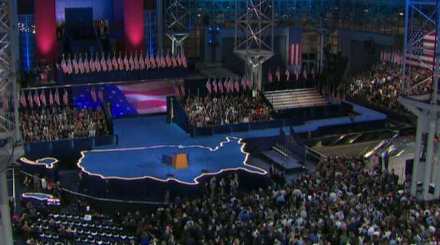 Subdued mood at Clinton headquarters