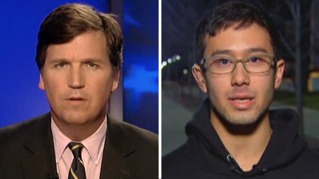 Tucker vs. Rutgers protester: Who should be allowed into US?