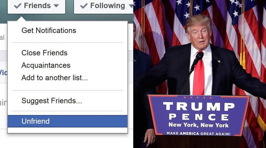Unfriending furor: Election fallout hits Facebook