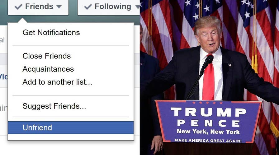 Unfriending furor: Election fallout hits Facebook
