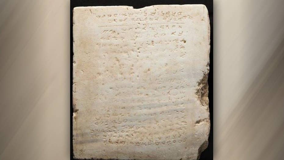 Ancient Ten Commandments stone up for auction
