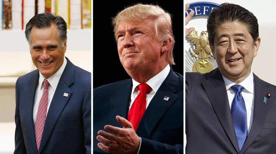 Trump reaches out to Japan's Abe, Romney in sign of healing