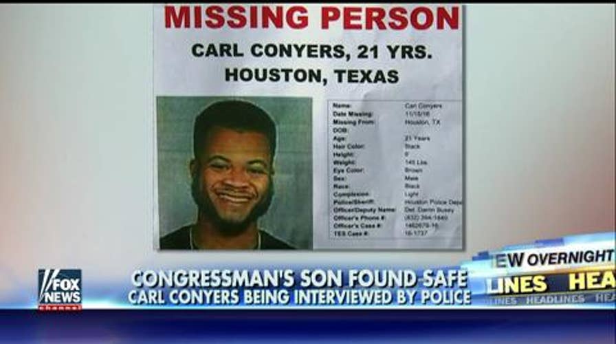 Congressman John Conyers' missing son Carl found safe