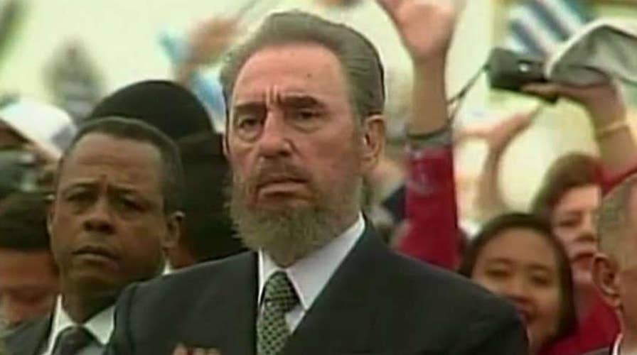 Cuban-Americans celebrate the death of Castro 