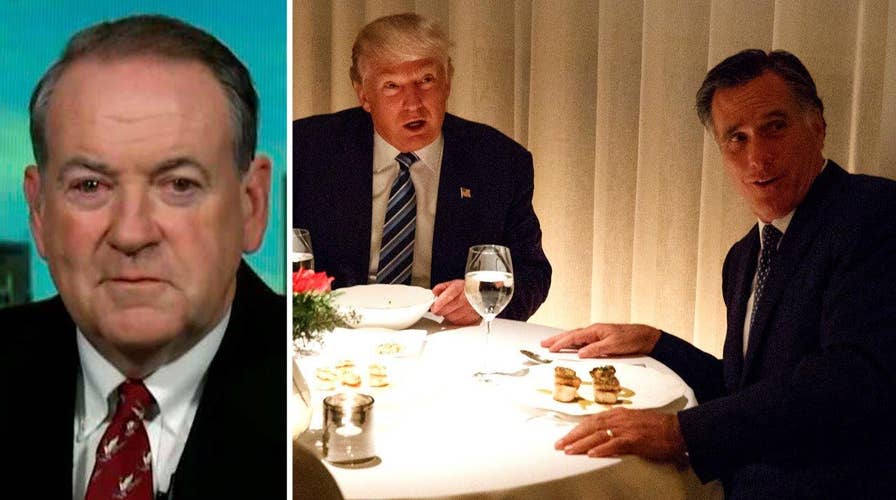 Huckabee: Romney eats big slice of crow at dinner with Trump