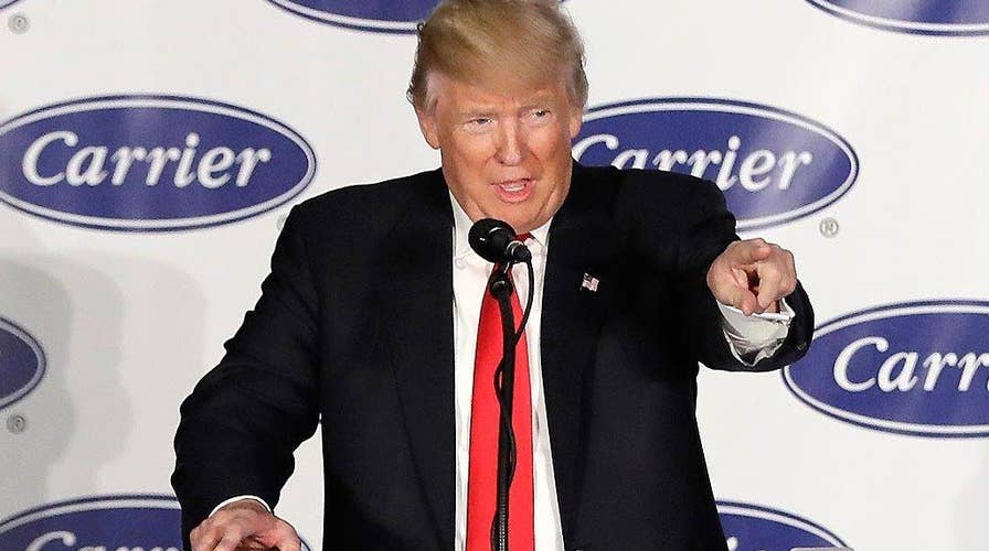 Trump touts keeping campaign promise before taking office