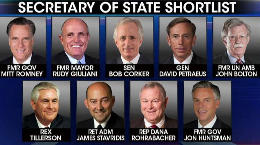 Trump transition team works to find secretary of state