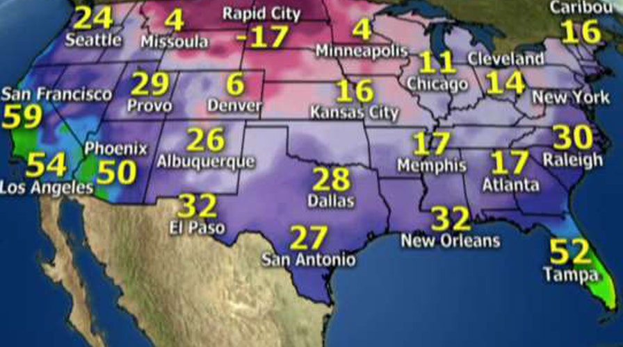 National forecast for Friday, December 9