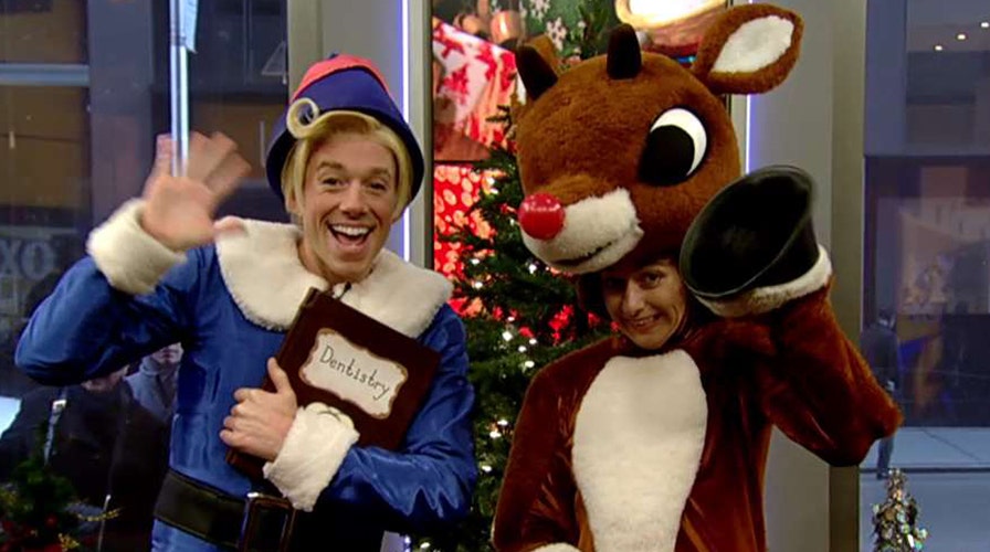 'Rudolph the Red-Nosed Reindeer: The Musical' performs