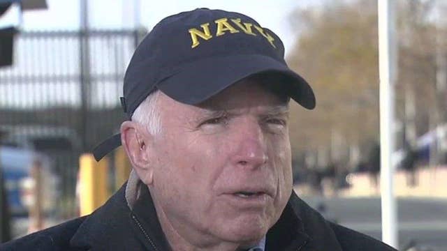 mccain navy hat