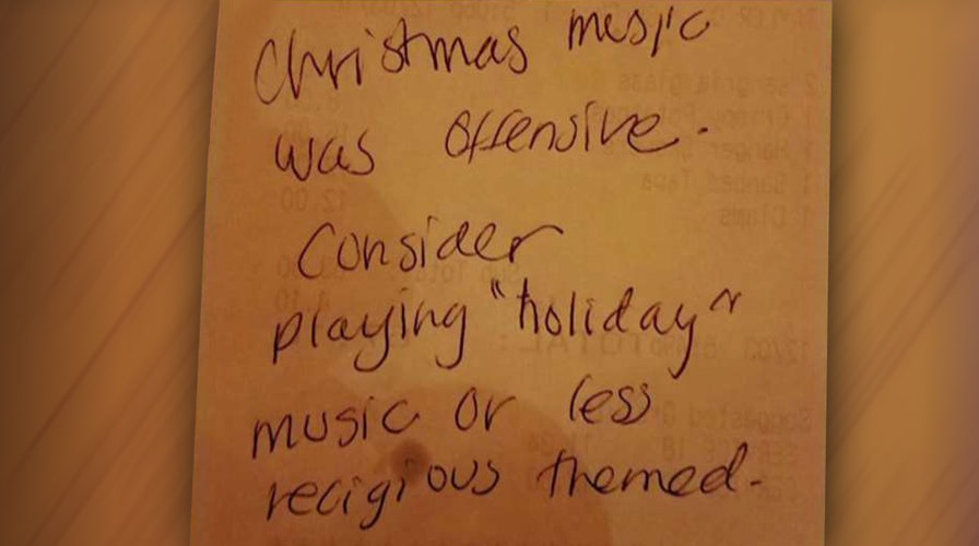 Diner asks restaurant to stop 'offensive' Christmas music