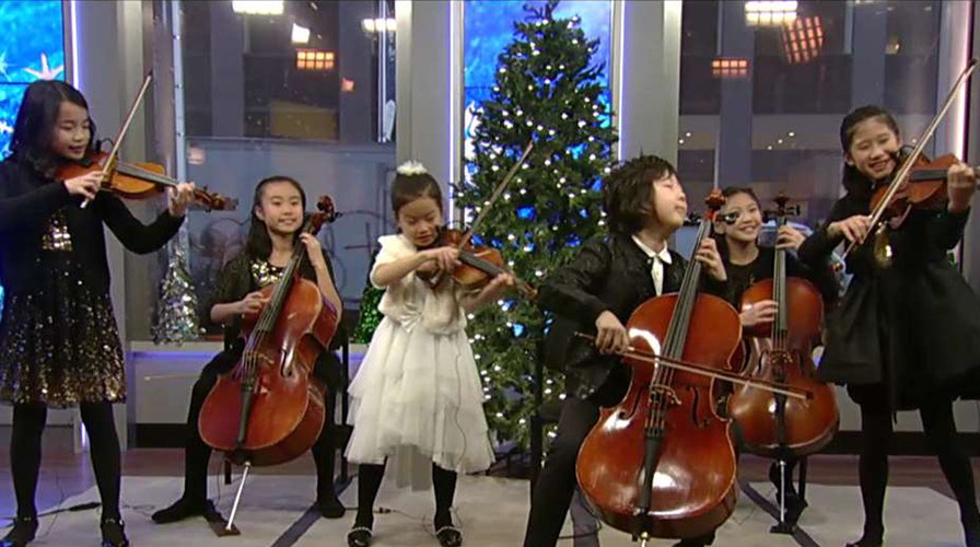 Joyous String Ensemble plays seasonal medley