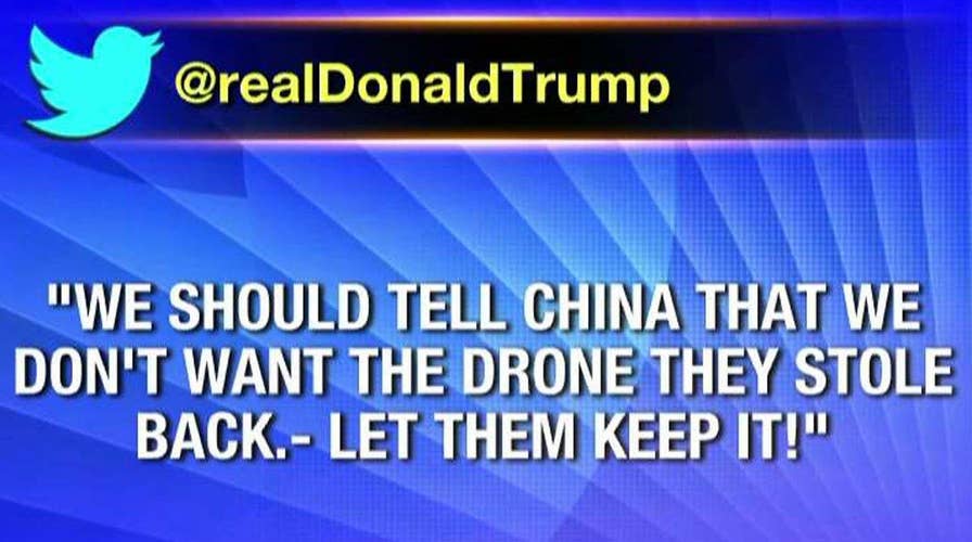 Trump says US should tell China to keep seized drone