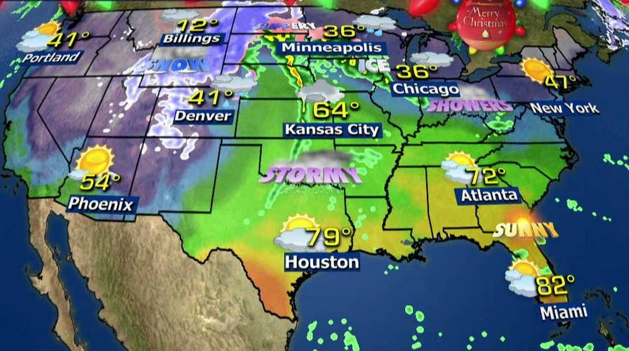 National forecast for Christmas Day