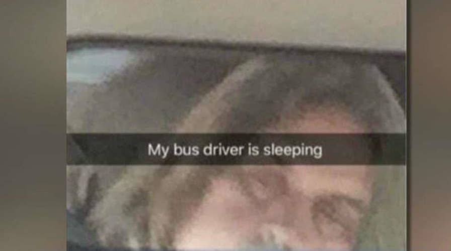 School bus driver falls asleep at the wheel, nearly crashes