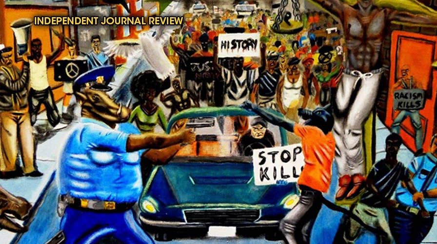 GOP congressman takes down 'art' depicting police as pigs