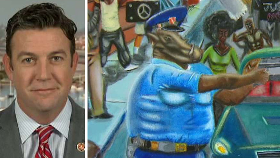 Dems To Rehang Painting Depicting Police As Pigs After Gop Rep