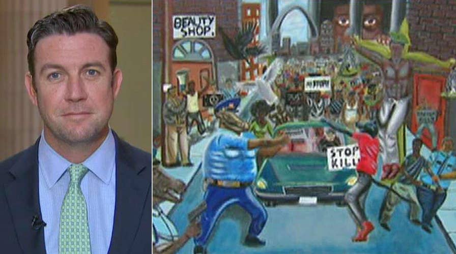 Rep. Hunter pulls down controversial painting of cops