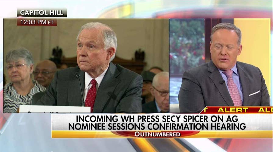 Spicer: Hold Democrats accountable for Sessions protests
