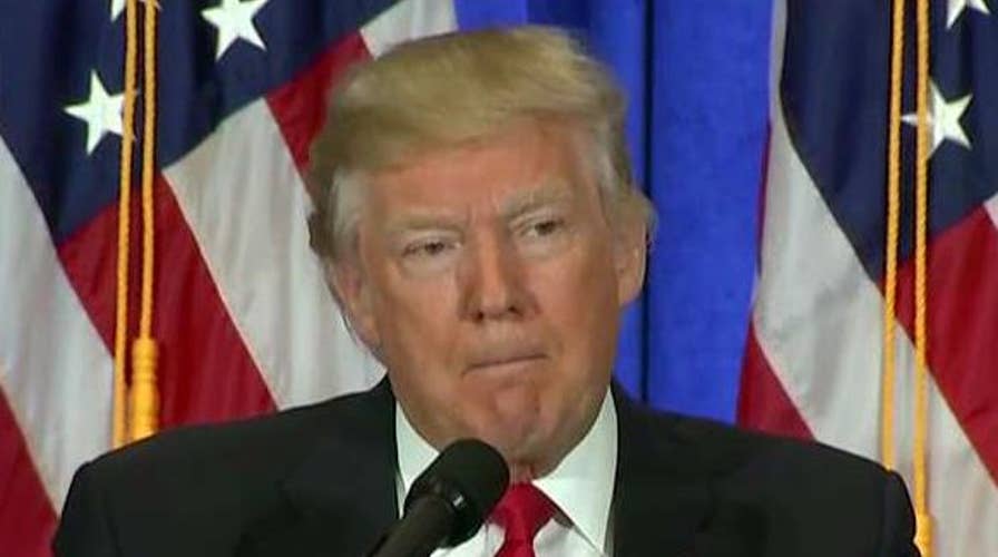 Trump: 'Blot' on intel agencies if they leaked Russia report
