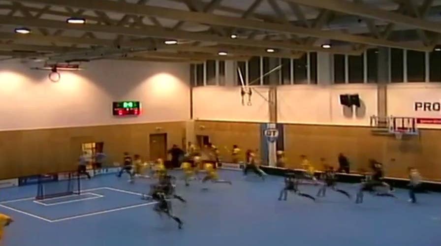 Players, spectators run for their lives as roof collapses