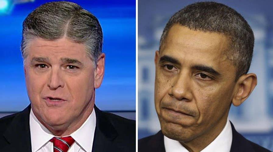 Hannity: Obama came in a crybaby and is leaving a crybaby