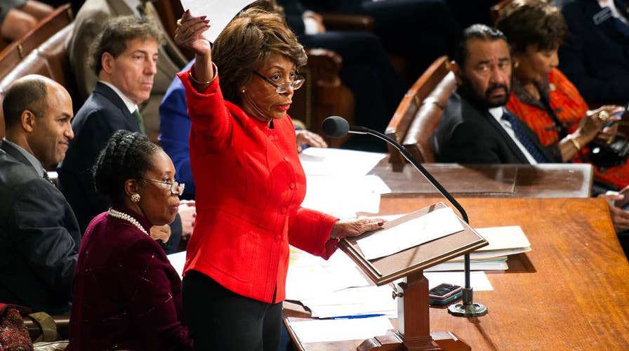 Rep. Waters floats Trump impeachment as Dems vow boycott