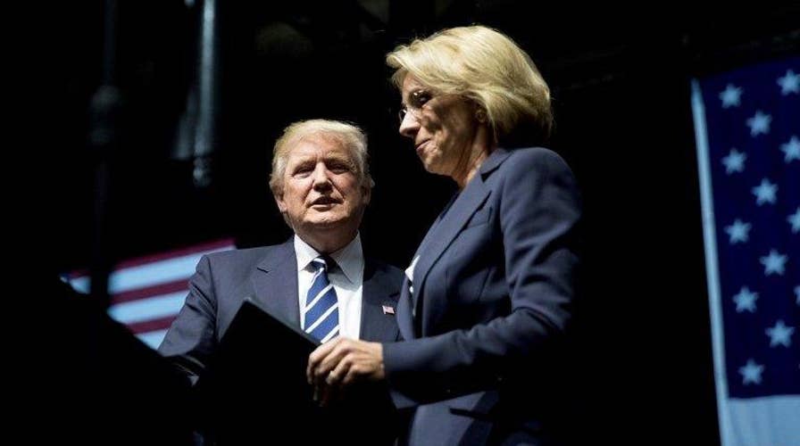 Trump's education secretary pick is a target for the left
