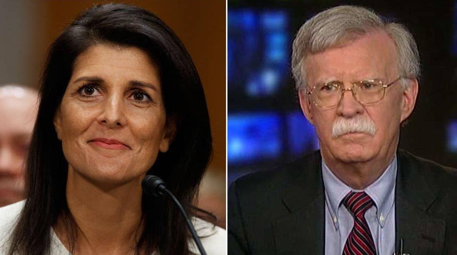 Amb. Bolton critiques Nikki Haley's confirmation hearing