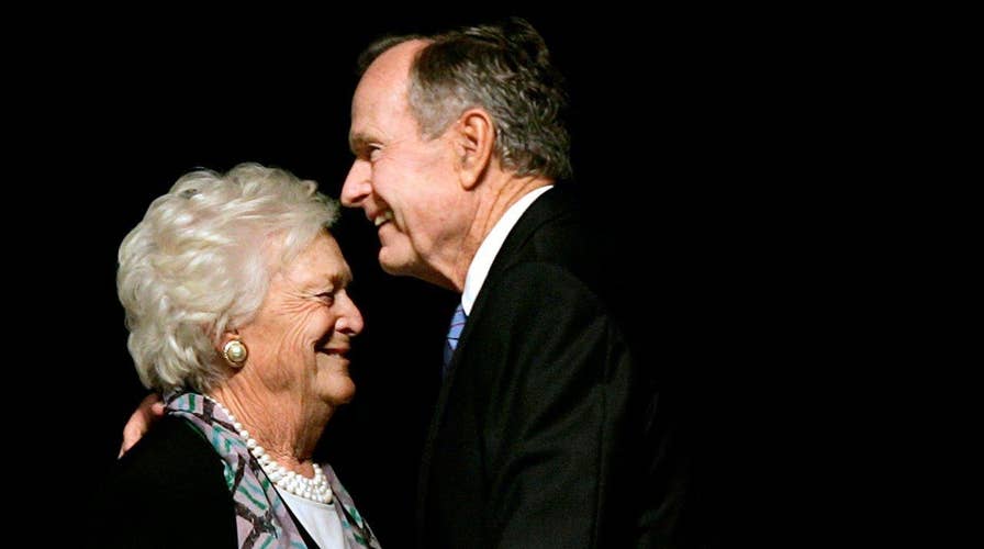 President George HW Bush recovering from pneumonia