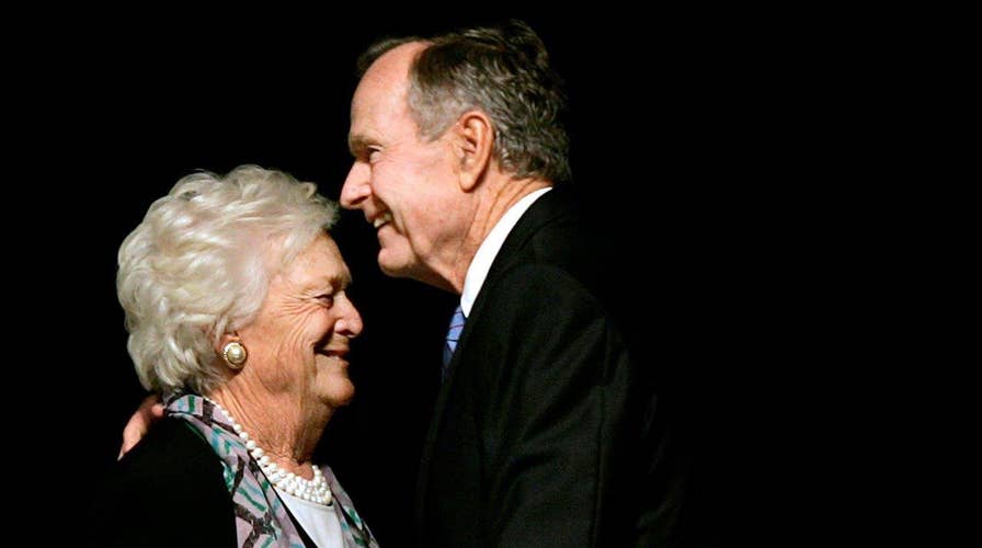 President George HW Bush recovering from pneumonia 