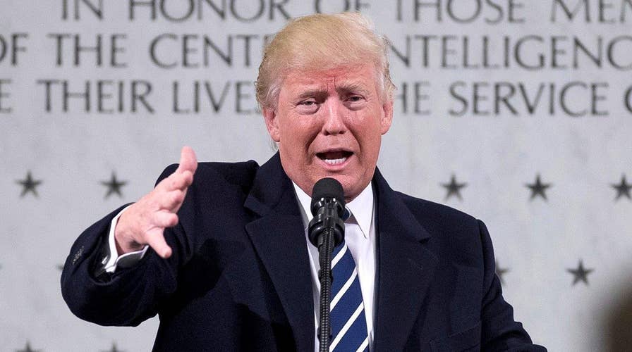 President Trump slams media during speech to the CIA