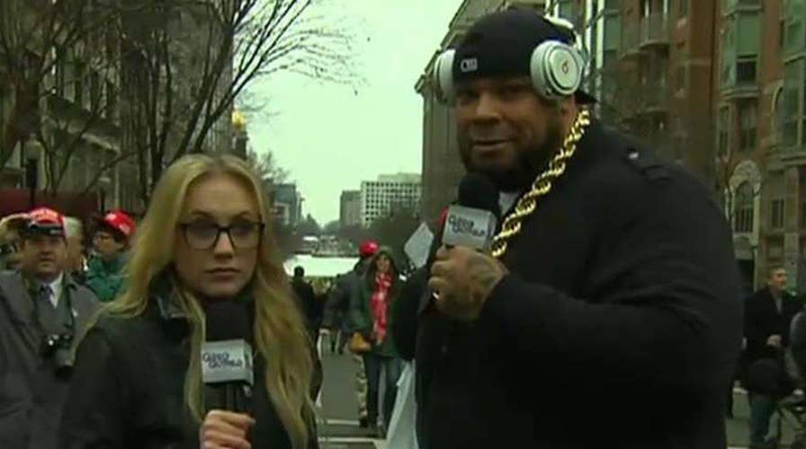 Timpf and Tyrus talk to Trump supporters and protesters