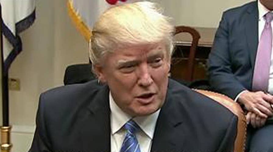 President Trump meets with union leaders, American workers