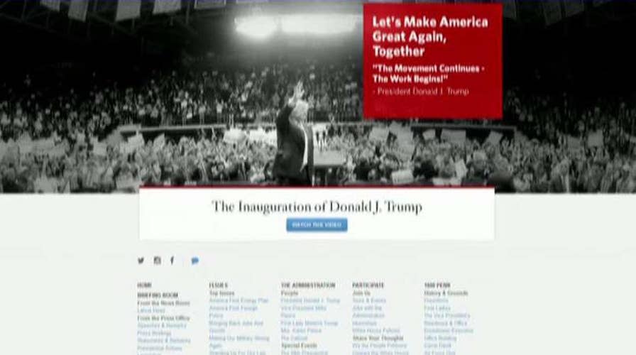 New White House website only offered in English