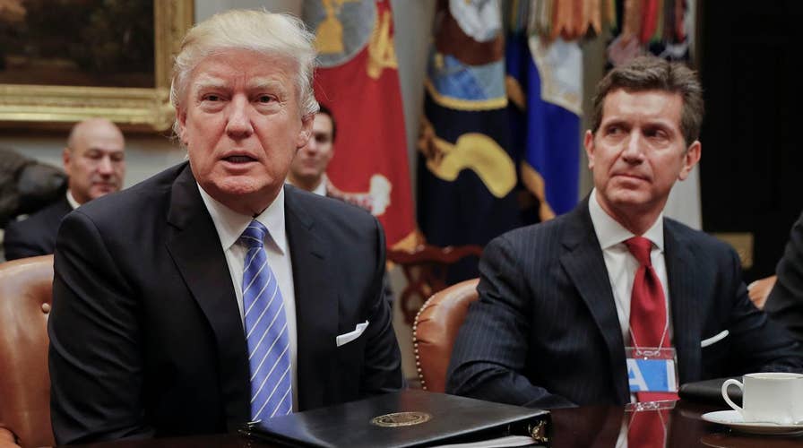 President Trump meets with business leaders in Washington